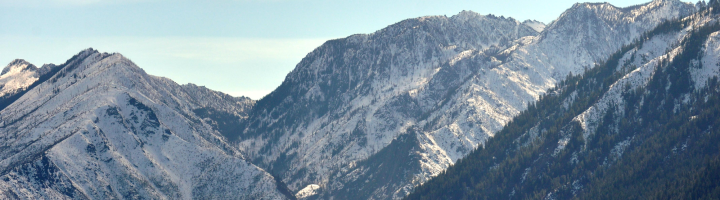 A view of the Mt. Stuart range from North Road in Peshastin.