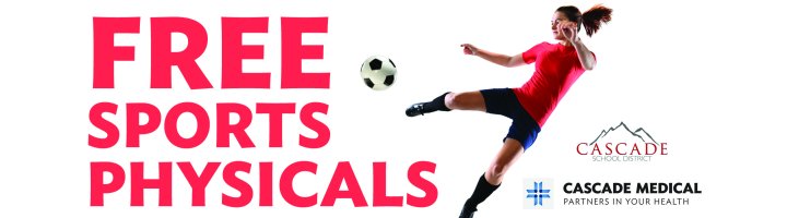 Free sports physicals 4-6:45 p.m. Aug. 1 at IRMS